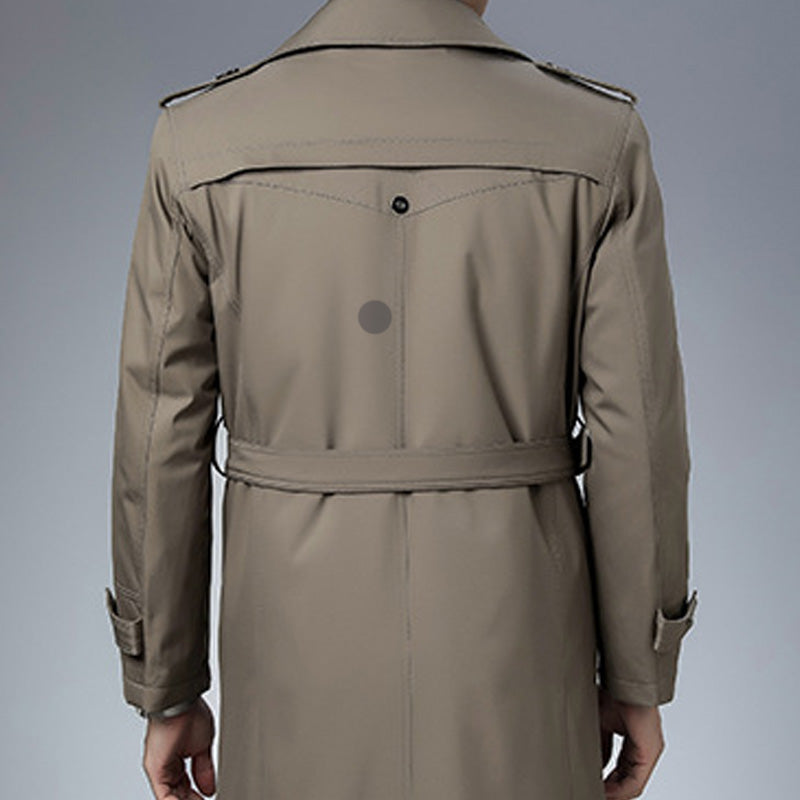 Men's Classic Mid-Length Double-Layer Coat