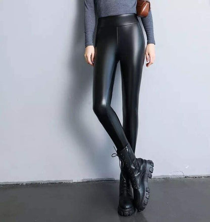 🔥FREE SHIPPING👖faux leather leggings (fleece inside)