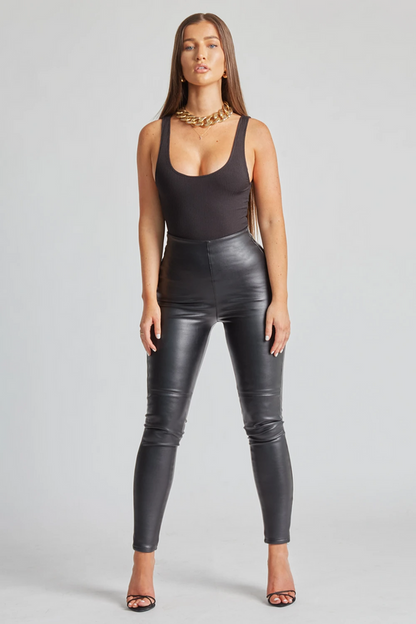 🔥FREE SHIPPING👖faux leather leggings (fleece inside)