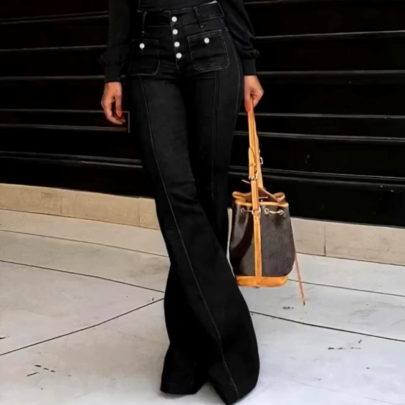 📢📢50%  OFF !!⏰👖Women's Fashionable High-Waisted Flared Jeans