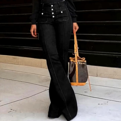 📢📢50%  OFF !!⏰👖Women's Fashionable High-Waisted Flared Jeans