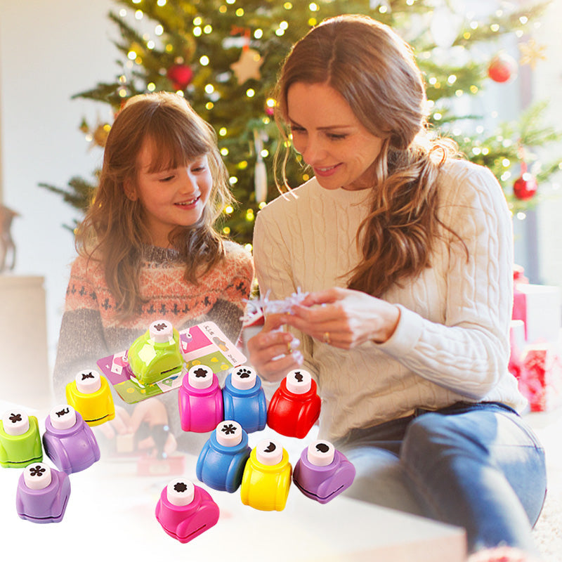 ✂️ BUY 2 GET 1 FREE! 🎨 DIY Paper Punch Set for Kids - Create Fun Shapes (Stars/Hearts/Animals) for Crafting & Scrapbooking 🧒✨