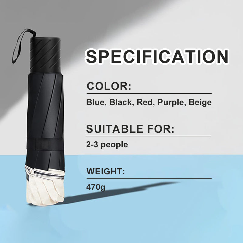 12-Rib Large Foldable Windproof Umbrella