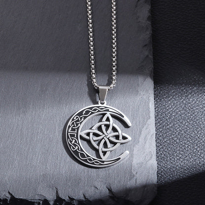 🔥 LAST DAY PROMOTION - 50%OFF 🔥 Celtic Moon Pendant Necklace