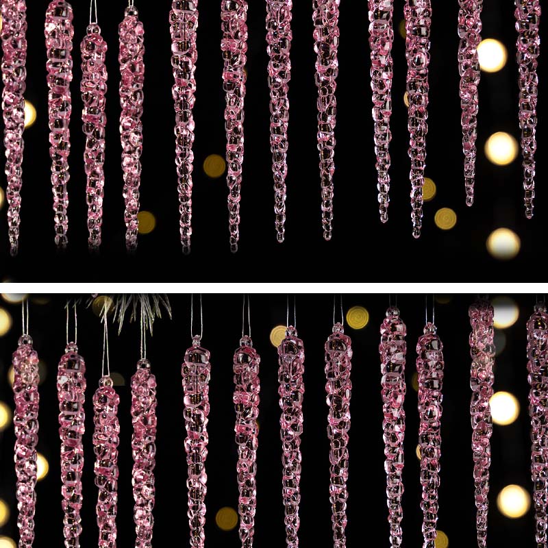 🔥LAST DAY SALE 50% OFF🔥 12PCS Glittering Christmas Tree Icicle Decorations