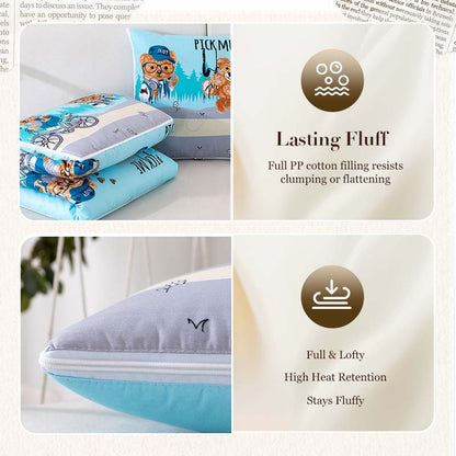 2-in-1 Stylish Soft Convertible Pillow Blanket