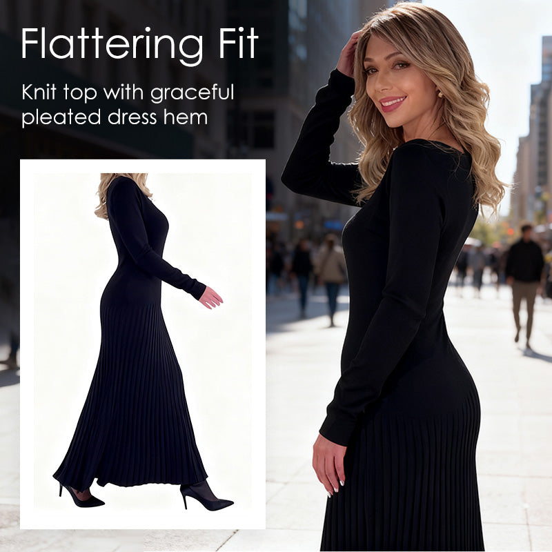Women’s Elegant Long Sleeve Knit Dress