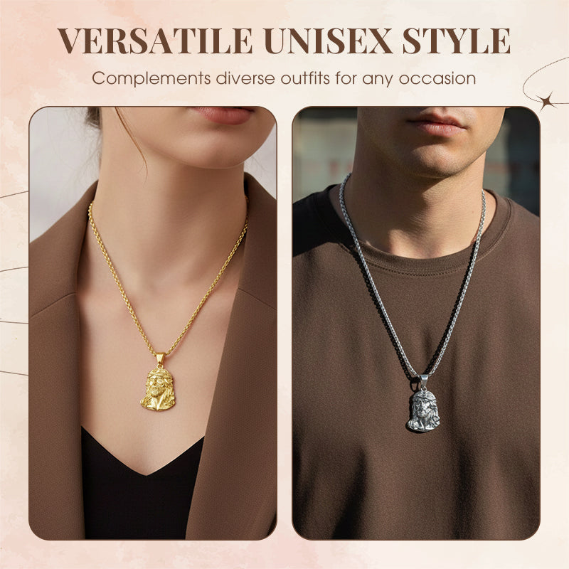 ✝️Best Gift✨Jesus Head Pendant Necklace