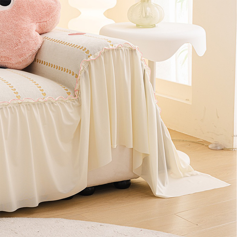 Rustic Charm Couch Cover with Skirt