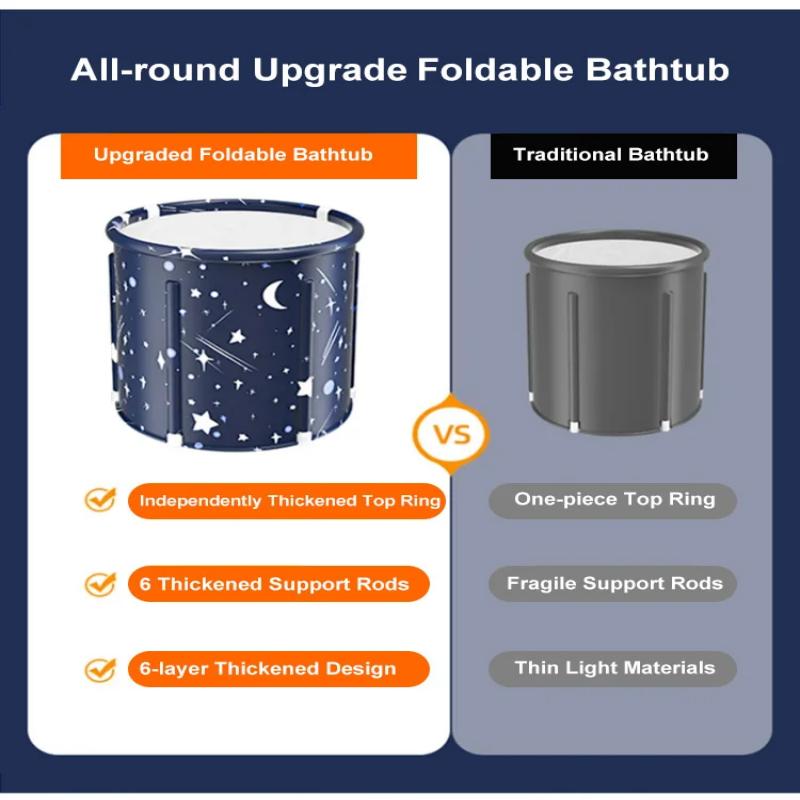 ⏳Free shipping - Heated foldable bathtub for home use