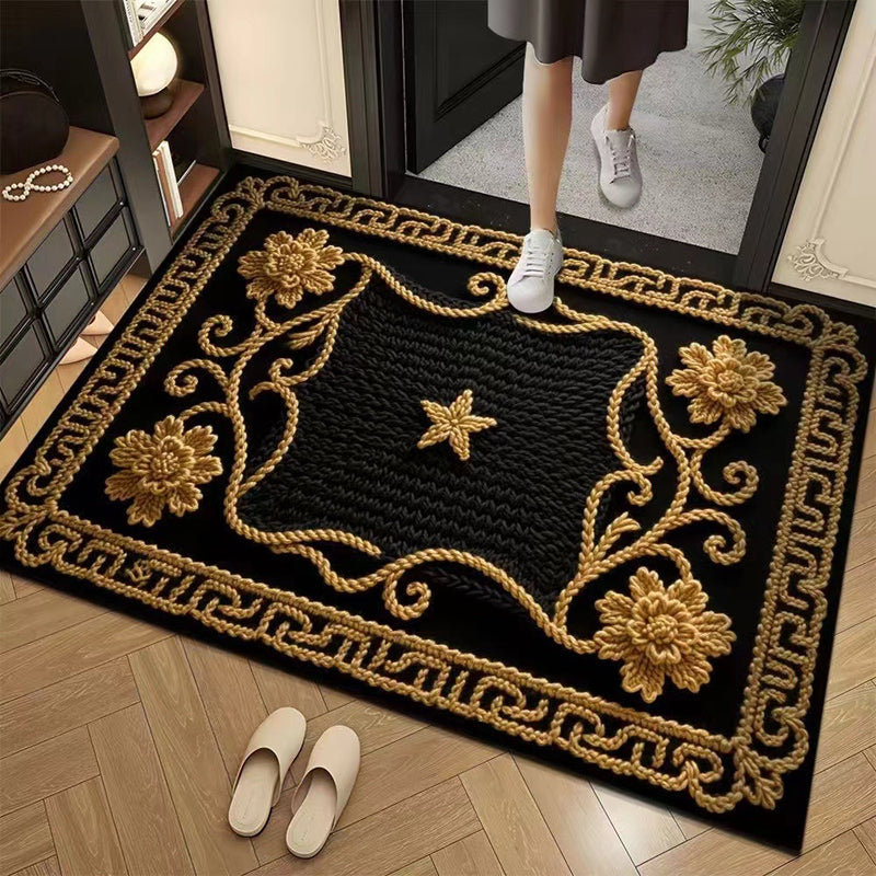 💥🎄Christmas Sale 50% OFF🎅💥3D Floral Yarn Anti-Slip Absorbent Floor Mat