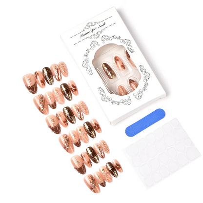 💥Christmas Sale 50% OFF💥30 PCS Handcrafted Almond Press-On Nails Set💅