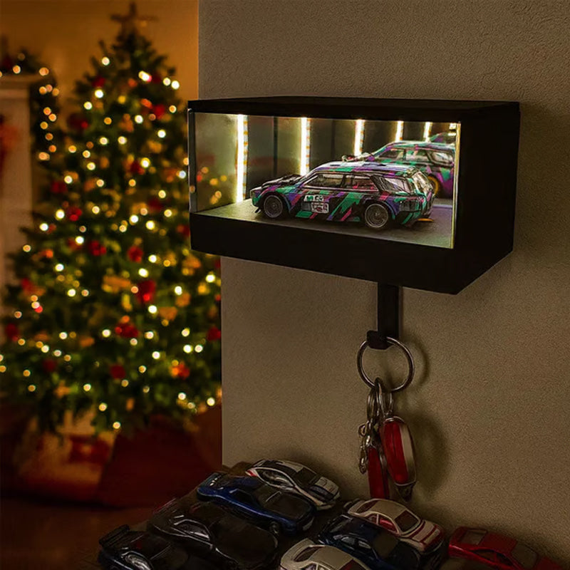 ⏳Limited-time 50% off⏰Infinity Mirror LED Garage Key Holder🗝️🪞🏎️