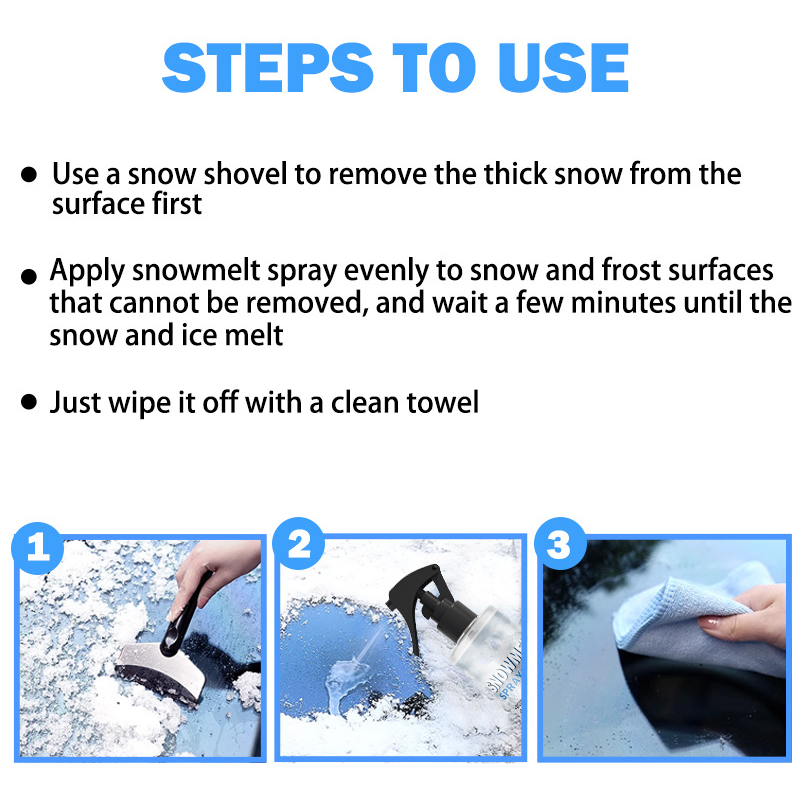 Winter De-Icing Spray for Car Windshields