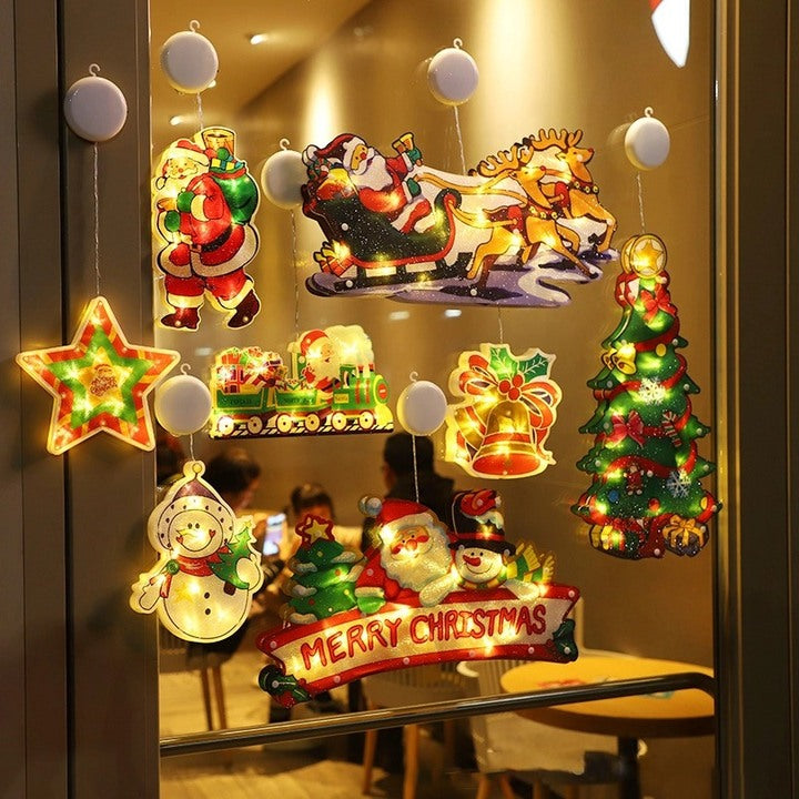 ⛄Christmas Pre-Sale 50% OFF🎄 Christmas Window Hanging Lights💡Christmas Window Hanging Lights