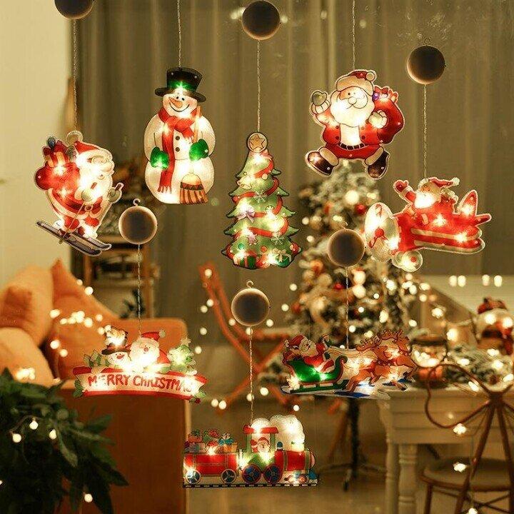 ⛄Christmas Pre-Sale 50% OFF🎄 Christmas Window Hanging Lights💡Christmas Window Hanging Lights
