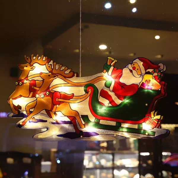 ⛄Christmas Pre-Sale 50% OFF🎄 Christmas Window Hanging Lights💡Christmas Window Hanging Lights