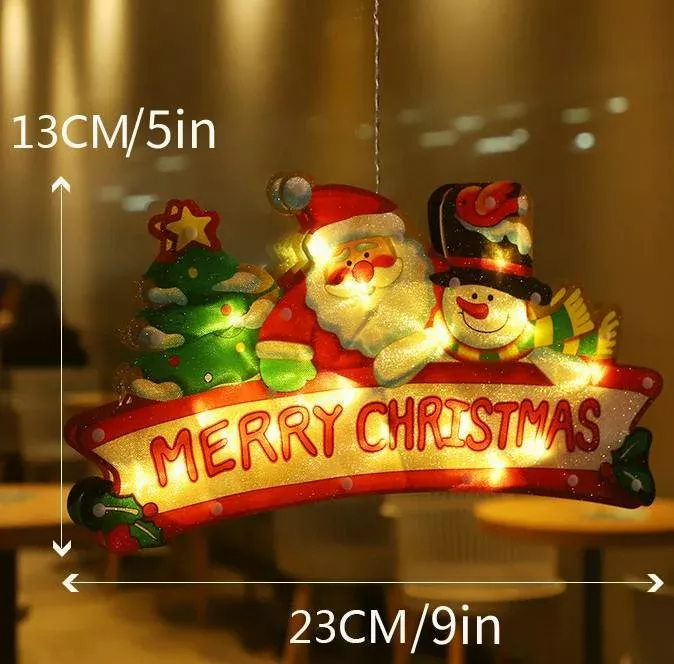 ⛄Christmas Pre-Sale 50% OFF🎄 Christmas Window Hanging Lights💡Christmas Window Hanging Lights