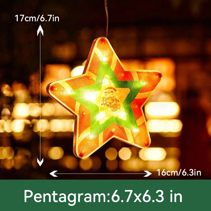 ⛄Christmas Pre-Sale 50% OFF🎄 Christmas Window Hanging Lights💡Christmas Window Hanging Lights