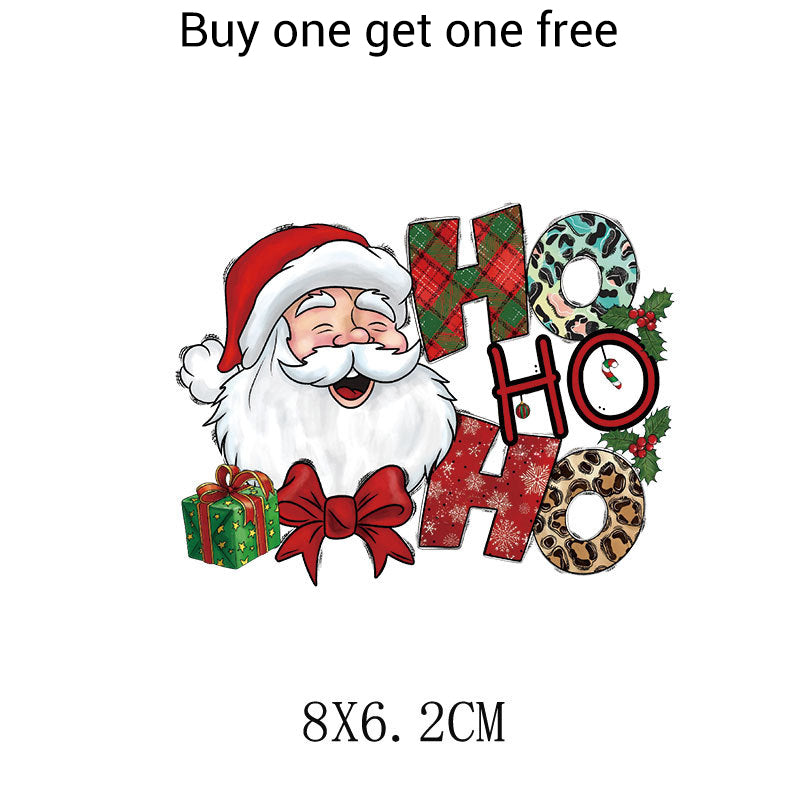 Christmas Themed Heat Transfer Sticker