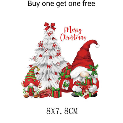 Christmas Themed Heat Transfer Sticker