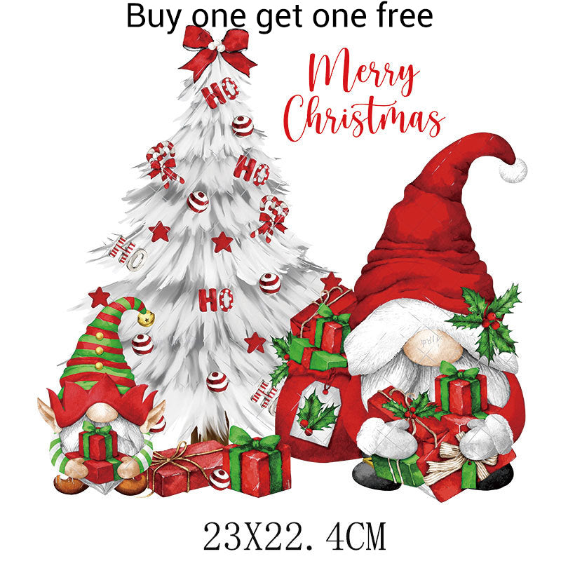 Christmas Themed Heat Transfer Sticker