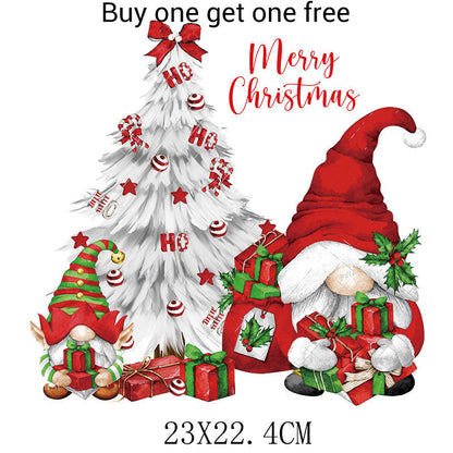 Christmas Themed Heat Transfer Sticker