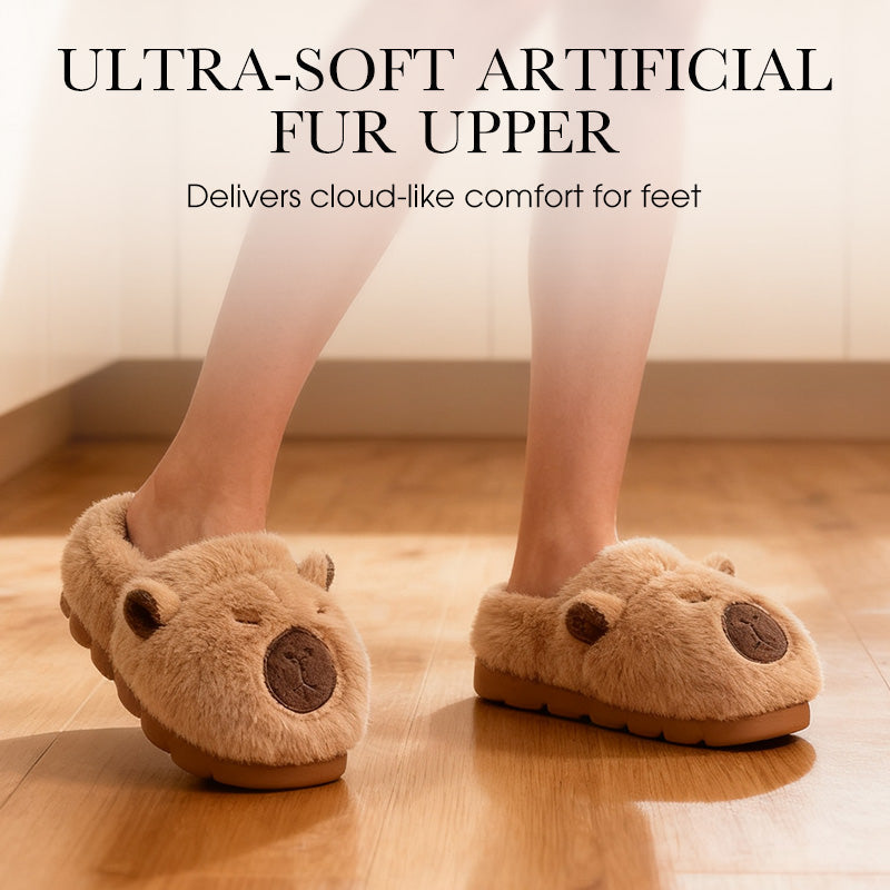🎁HOT SALE 50% OFF🎁—🐾Warm Indoor Non-Slip Capybara Slippers