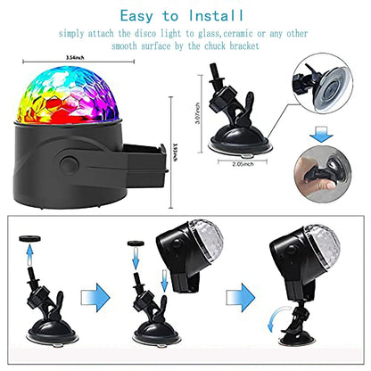 Colorful Rotating Magic Disco Ball Light