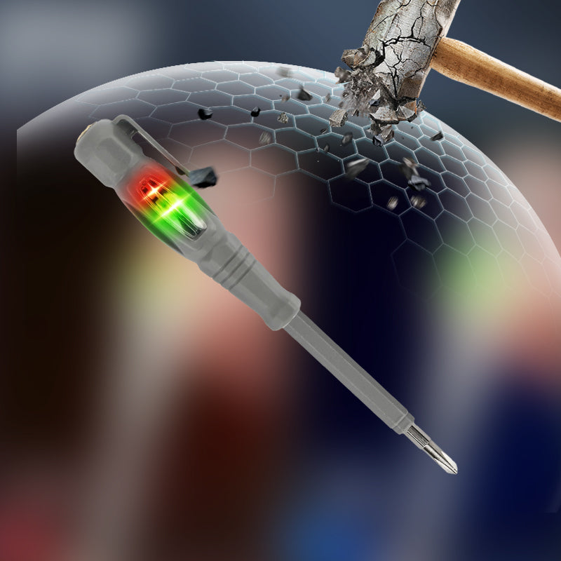 Dual-Use Screwdriver-Type Voltage Tester with Light Display