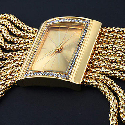🖤Black Friday Sale:50% OFF🖤Ladies Rhinestone Quartz Square Watch