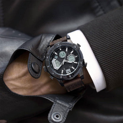 ⏰Black Friday Sale 50% OFF💥💥Multifunctional Dual Display 3ATM Waterproof Men's Quartz Sports Watch