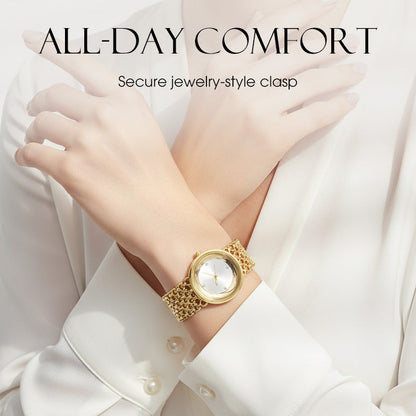 Luxury Round Bracelet Watch Fashionable Women's Wristwatch