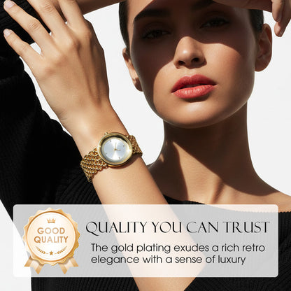 Luxury Round Bracelet Watch Fashionable Women's Wristwatch
