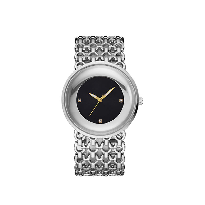 Luxury Round Bracelet Watch Fashionable Women's Wristwatch