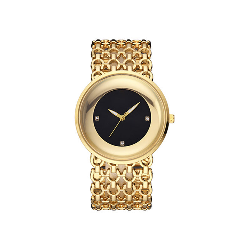 Luxury Round Bracelet Watch Fashionable Women's Wristwatch