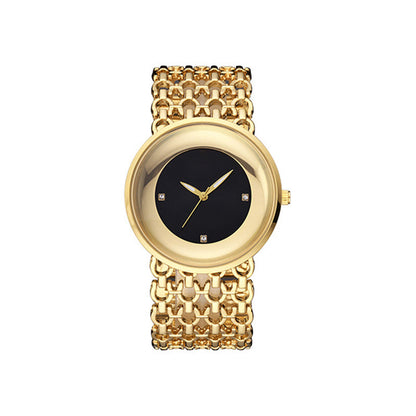 Luxury Round Bracelet Watch Fashionable Women's Wristwatch
