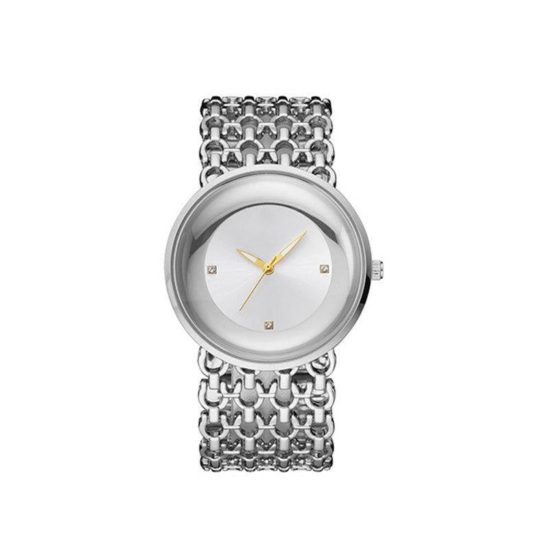 Luxury Round Bracelet Watch Fashionable Women's Wristwatch