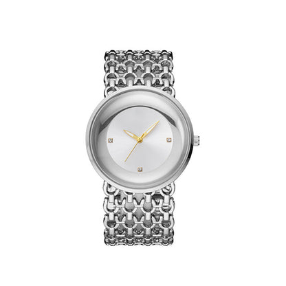 Luxury Round Bracelet Watch Fashionable Women's Wristwatch