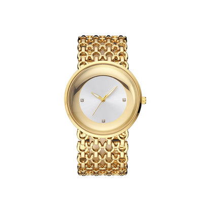 Luxury Round Bracelet Watch Fashionable Women's Wristwatch