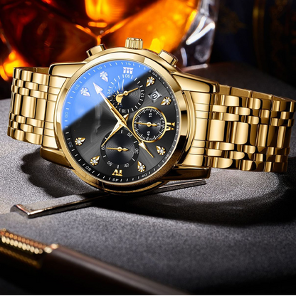 Men's Multifunction Chronograph Watch with Calendar
