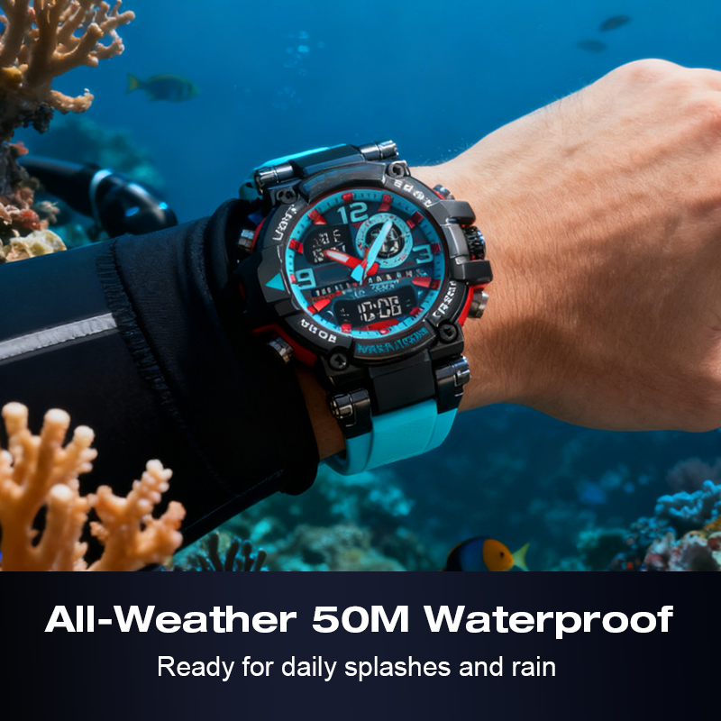 Multifunctional Waterproof LED Digital Watch