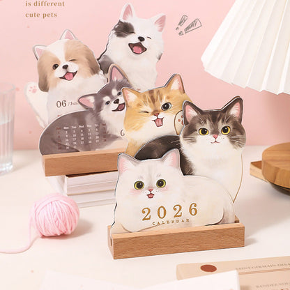 ⚡50% OFF😻3D Cats & Dogs Desk Calendar