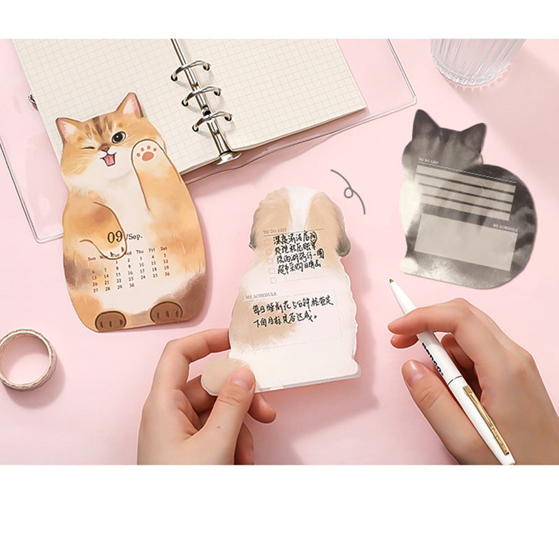 ⚡50% OFF😻3D Cats & Dogs Desk Calendar