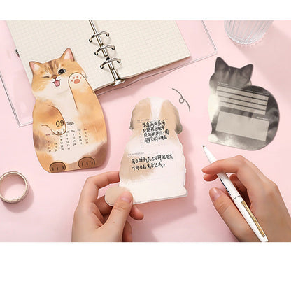 ⚡50% OFF😻3D Cats & Dogs Desk Calendar