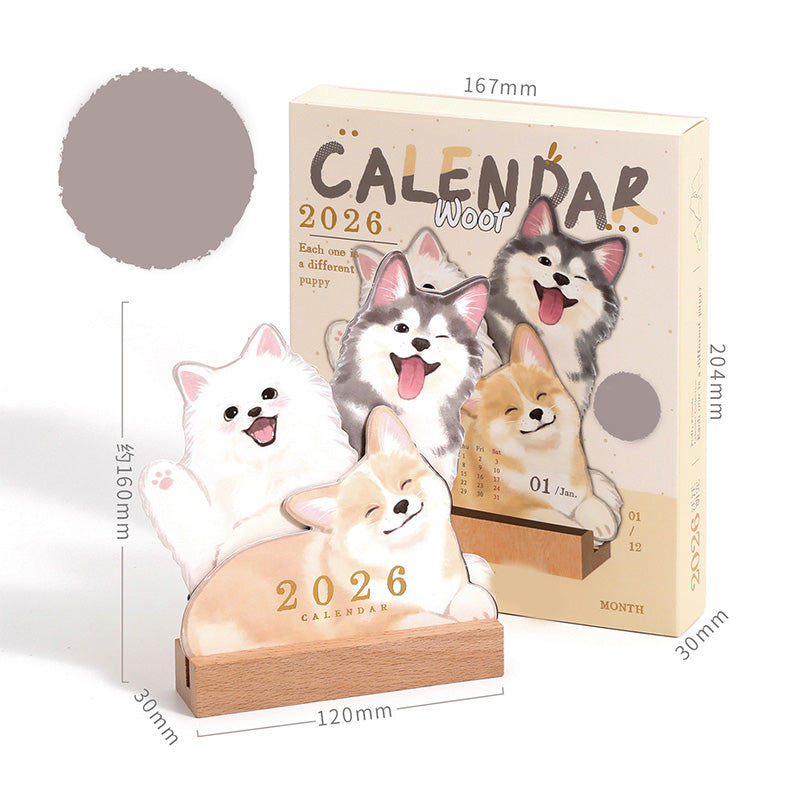 ⚡50% OFF😻3D Cats & Dogs Desk Calendar