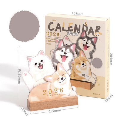 ⚡50% OFF😻3D Cats & Dogs Desk Calendar