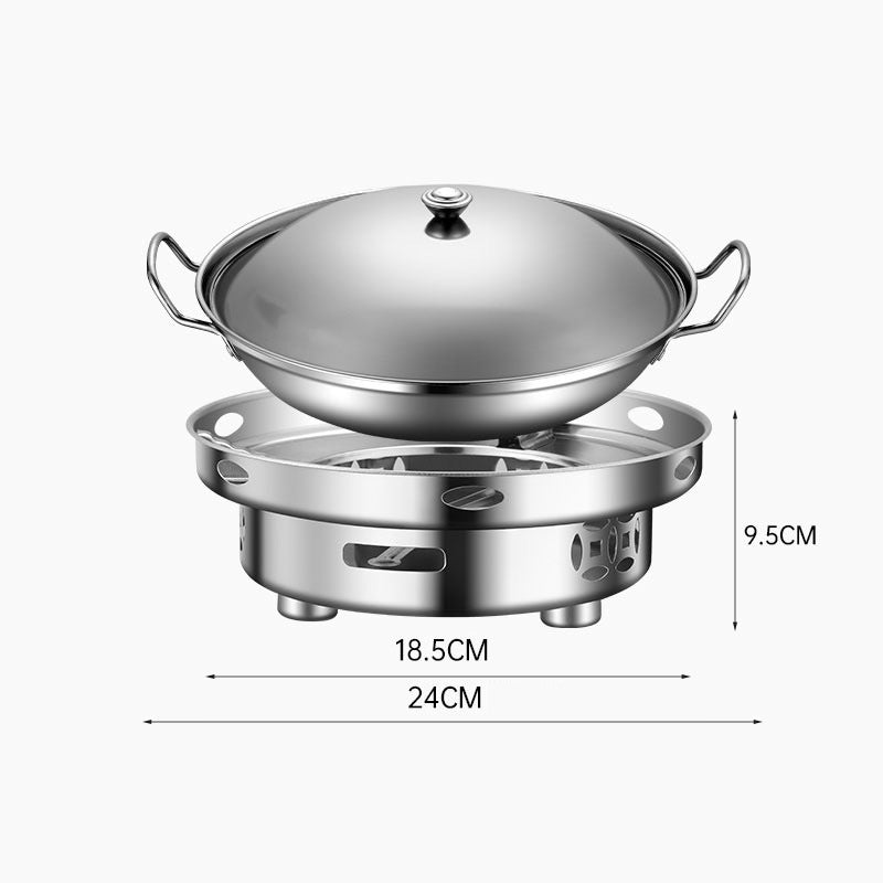 ✨🎅Last-Minute Christmas Offers 🎄⏰Windproof Alcohol Stove with Pot