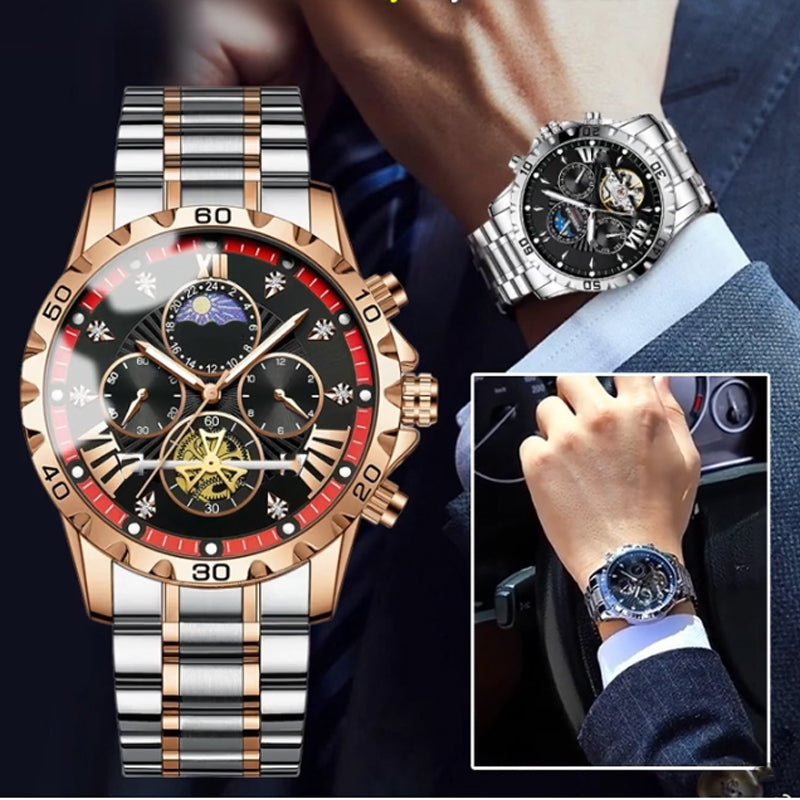 ⌛Last Chance: 50% Off All⏰Men's Luminous Waterproof Flywheel Quartz Watch