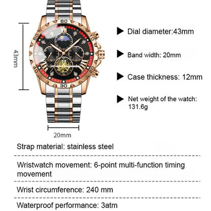 ⌛Last Chance: 50% Off All⏰Men's Luminous Waterproof Flywheel Quartz Watch